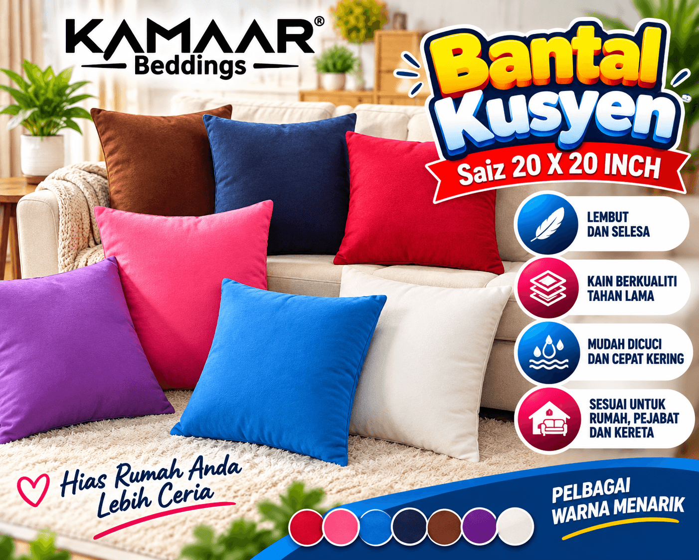 Bantal Kusyen / Sofa