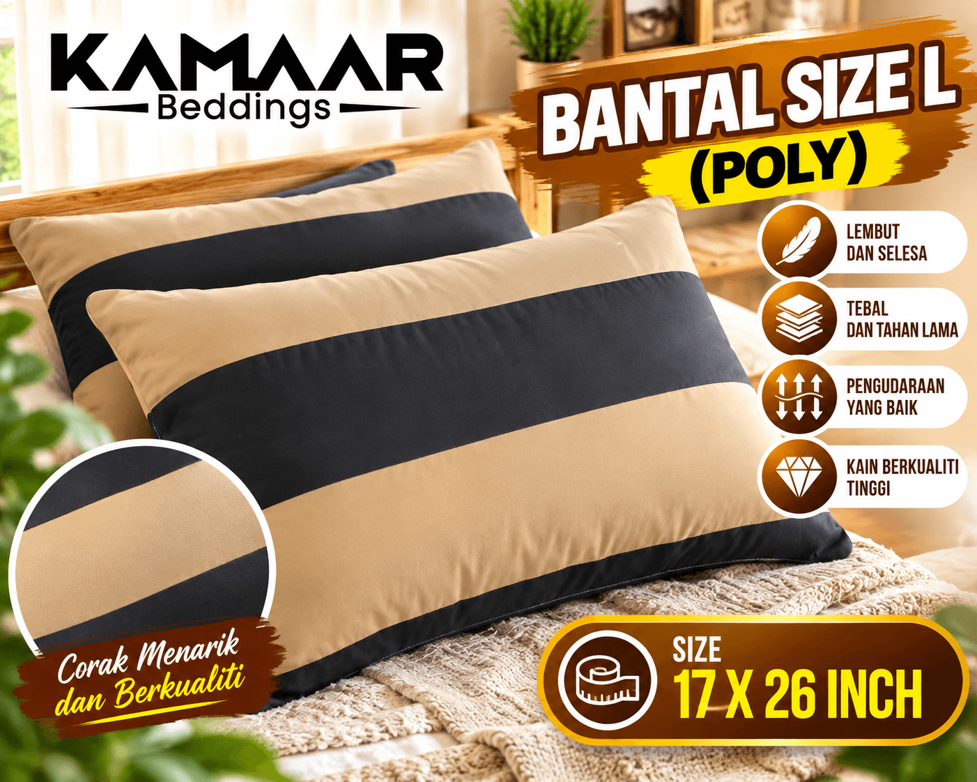 Bantal Tidur (M, L, XL)