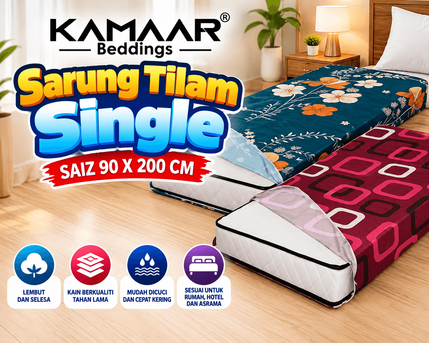 Sarung Tilam Berzip