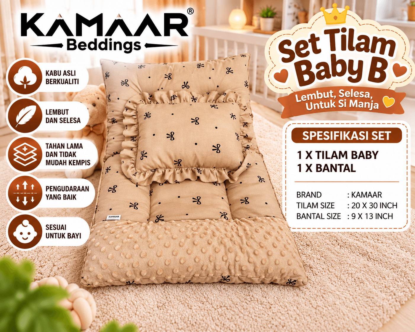 SET TILAM BABY B (KEKABU ASLI)